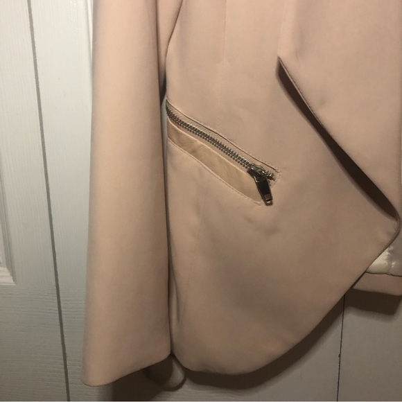 H&M Waterfall Classic Blazer Pale Pink 12 - Picture 3 of 9